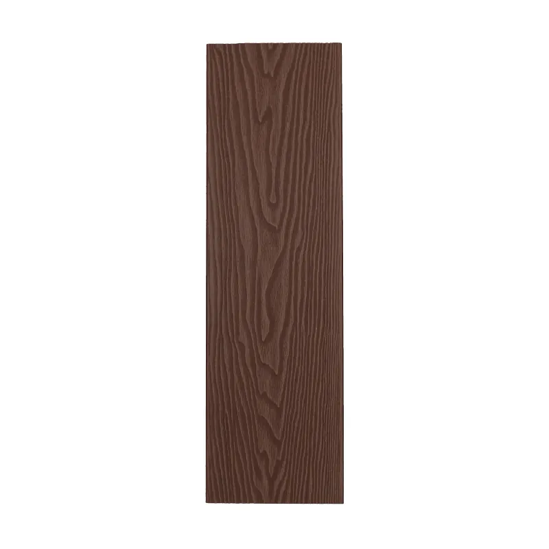 DUO composite decking board with a wood-grain-effect surface